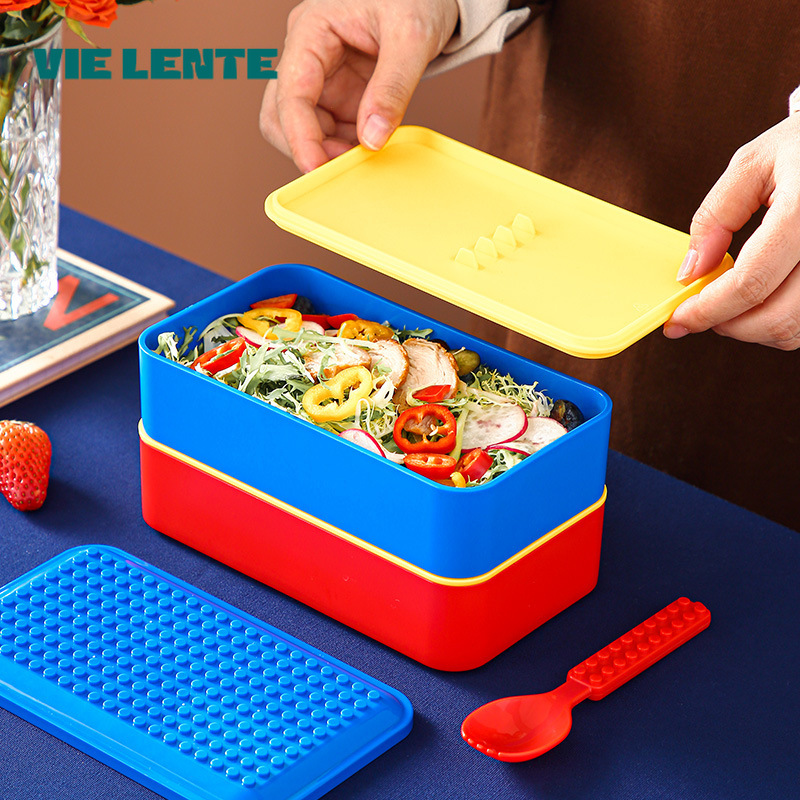 Food Storage Building - Kotak Bento makan siang bersegel lucu,