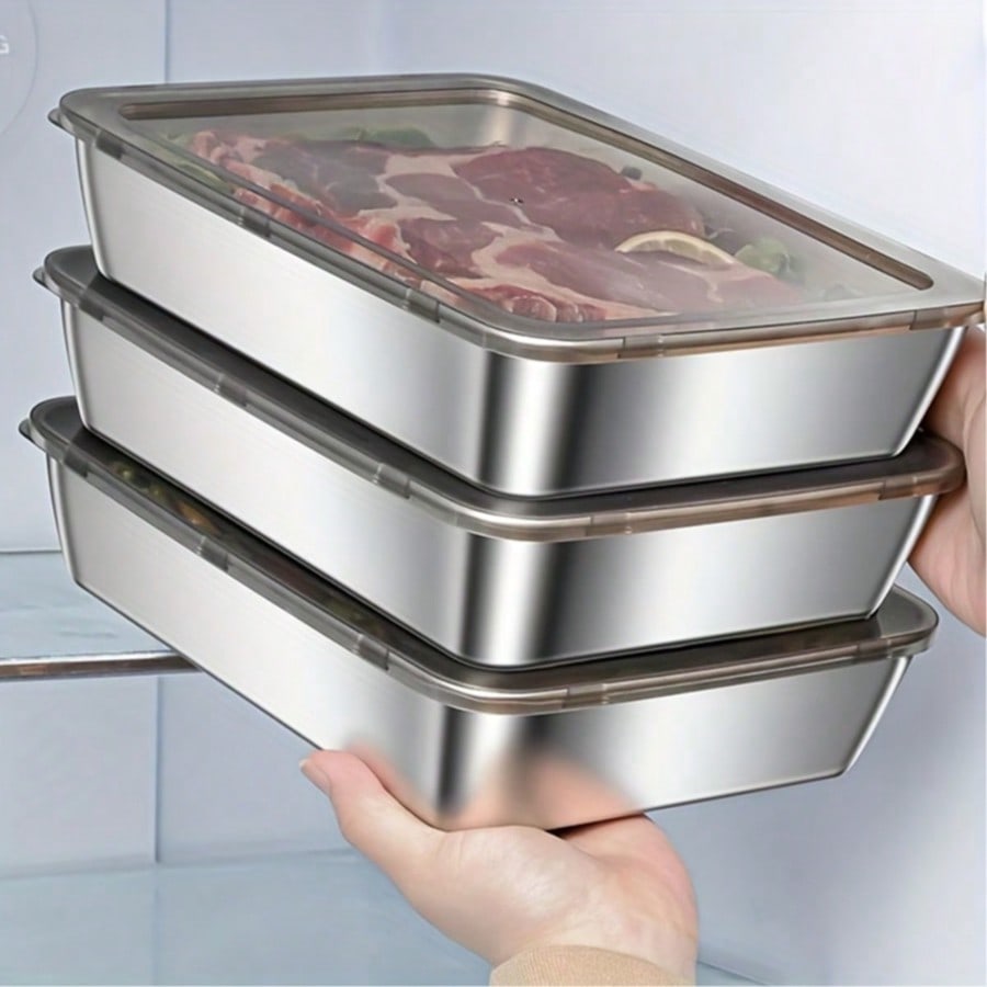 Food Storage Meal Prep - 6pcs (3 Kotak + 3 Tutup)