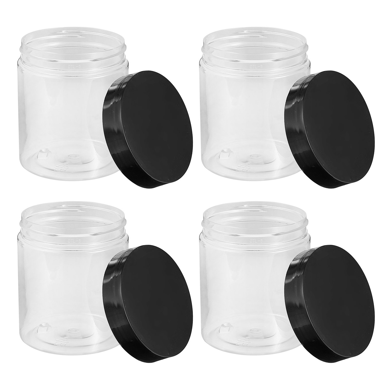 Food Storage Jars Plastic - 12 Buah Stoples Penyimpanan Plastik Transparan,