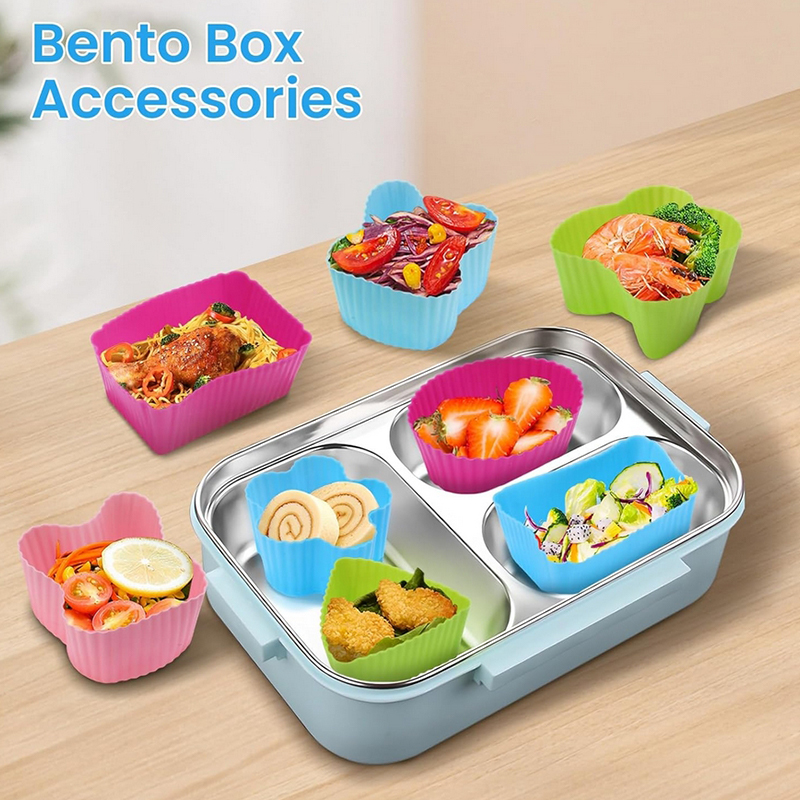Food Storage Heat - 8 Buah Pembagi Kotak Makan Siang