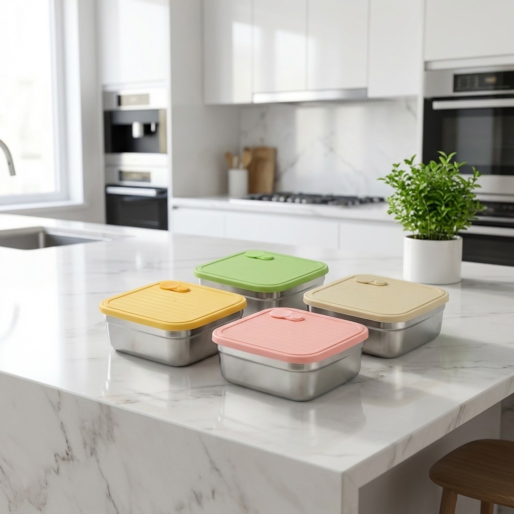 Food Storage Containers Xl - Kotak Penyimpanan Makanan Segar Tertutup dari