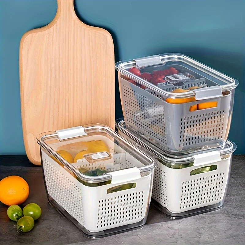 Food Storage Containers Xl - 2 Buah Kotak Penyimpanan Makanan Besar