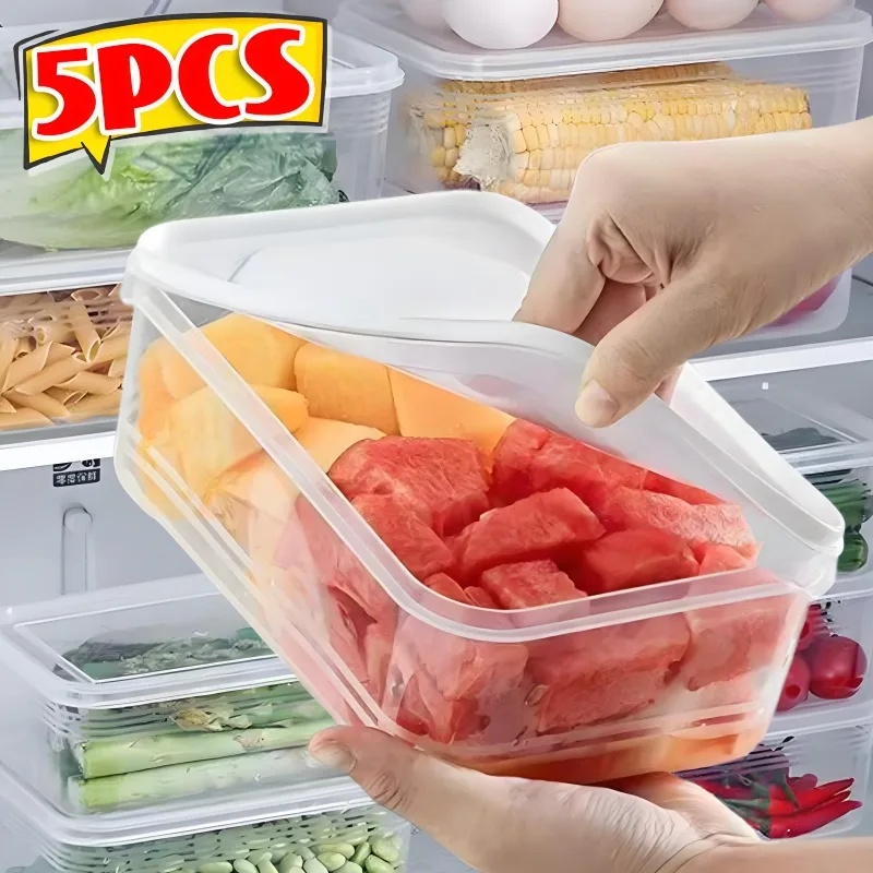 Food Storage Plastic Boxes - Kotak Penyimpanan Kulkas untuk Daging dan
