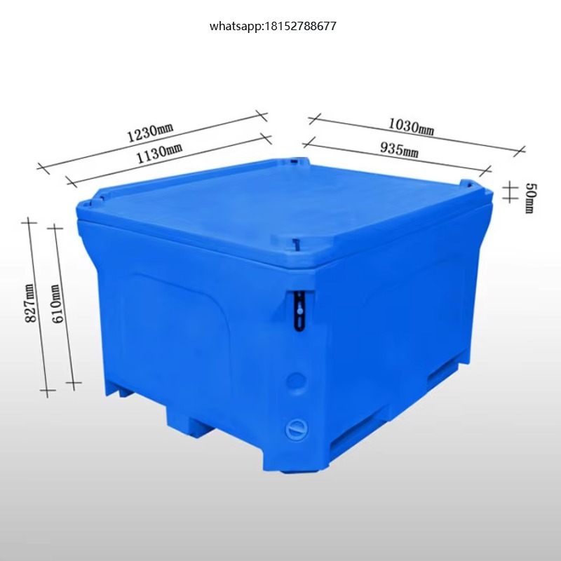 Food Storage Plastic Boxes - Kotak Plastik Rotomolded Berinsulasi 660L untuk