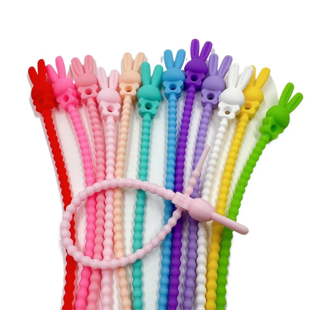 Food Storage Bag Organizer - 10Pcs Pengatur Kabel Silikon Bentuk Bunga