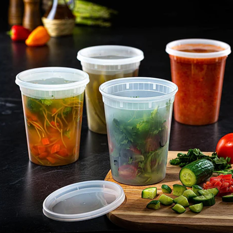 Food Storage Jars Plastic - Wadah penyimpanan makanan dengan tutup, wadah