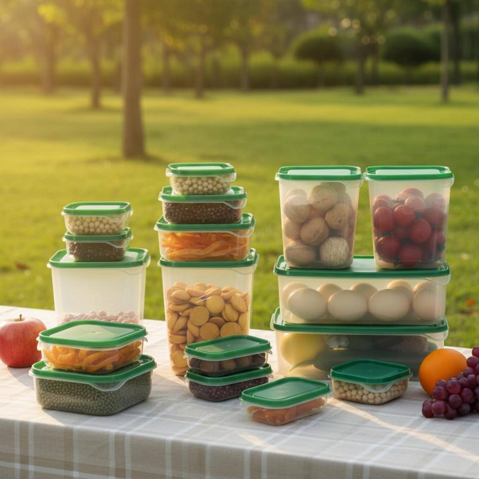 17 Buah Set Kotak Penyimpanan  - Food Storage Plastic Boxes ulasan dan harga