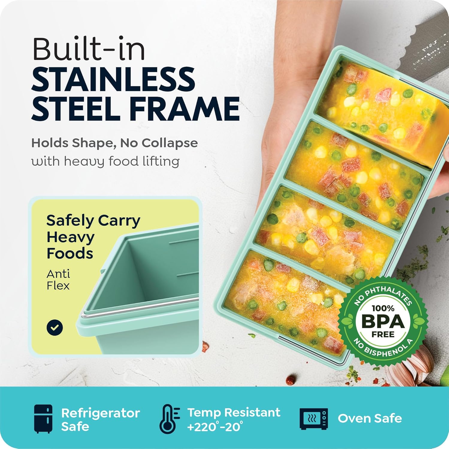 Cetakan Es Silikon 250ml/500ml - Food Storage Containers Xl ulasan dan harga