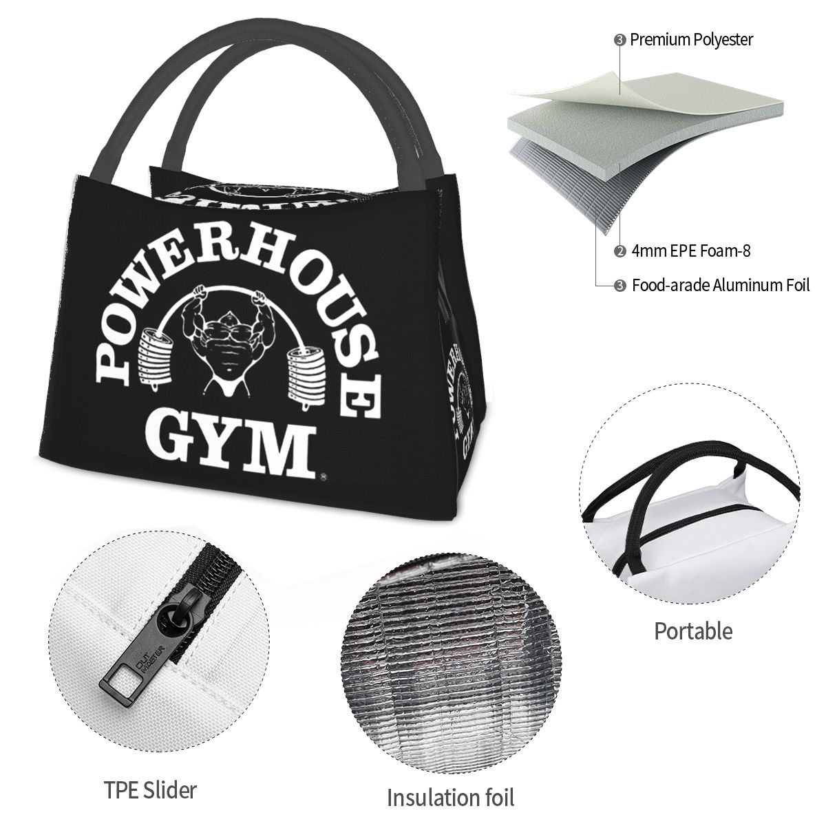 Tas Makan Siang Powerhouse Gym - Food Storage Building ulasan dan harga