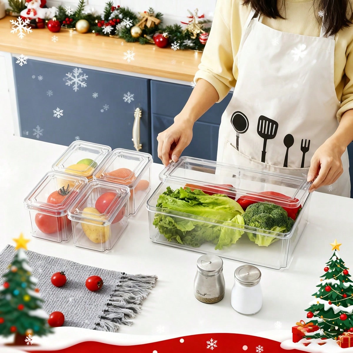 7/14 Paket Wadah Penyimpanan M - Food Storage Vegetables ulasan dan harga