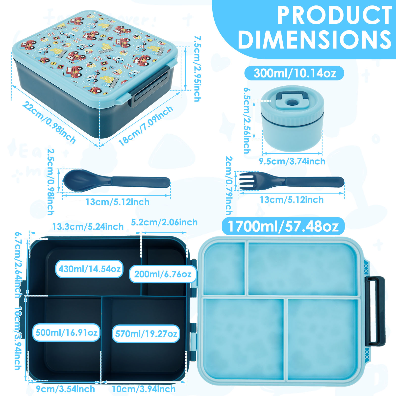 Kotak Makan Siang 1700 ML, Kot - Food Storage 30 Years ulasan dan harga