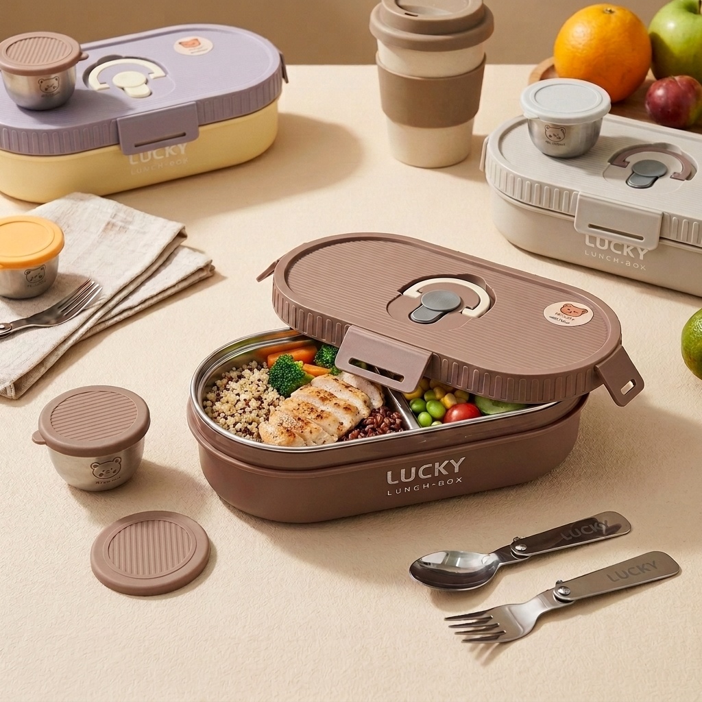 Kotak Bento dari Baja Anti Kar - Food Storage 30 Years ulasan dan harga
