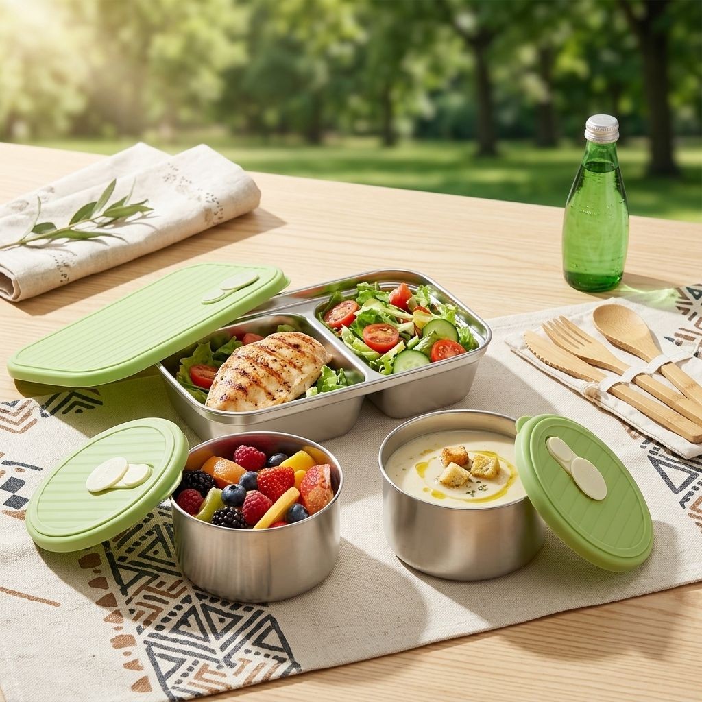 Kotak Bento Baja Tahan Karat 3 - Food Storage 30 Years ulasan dan harga