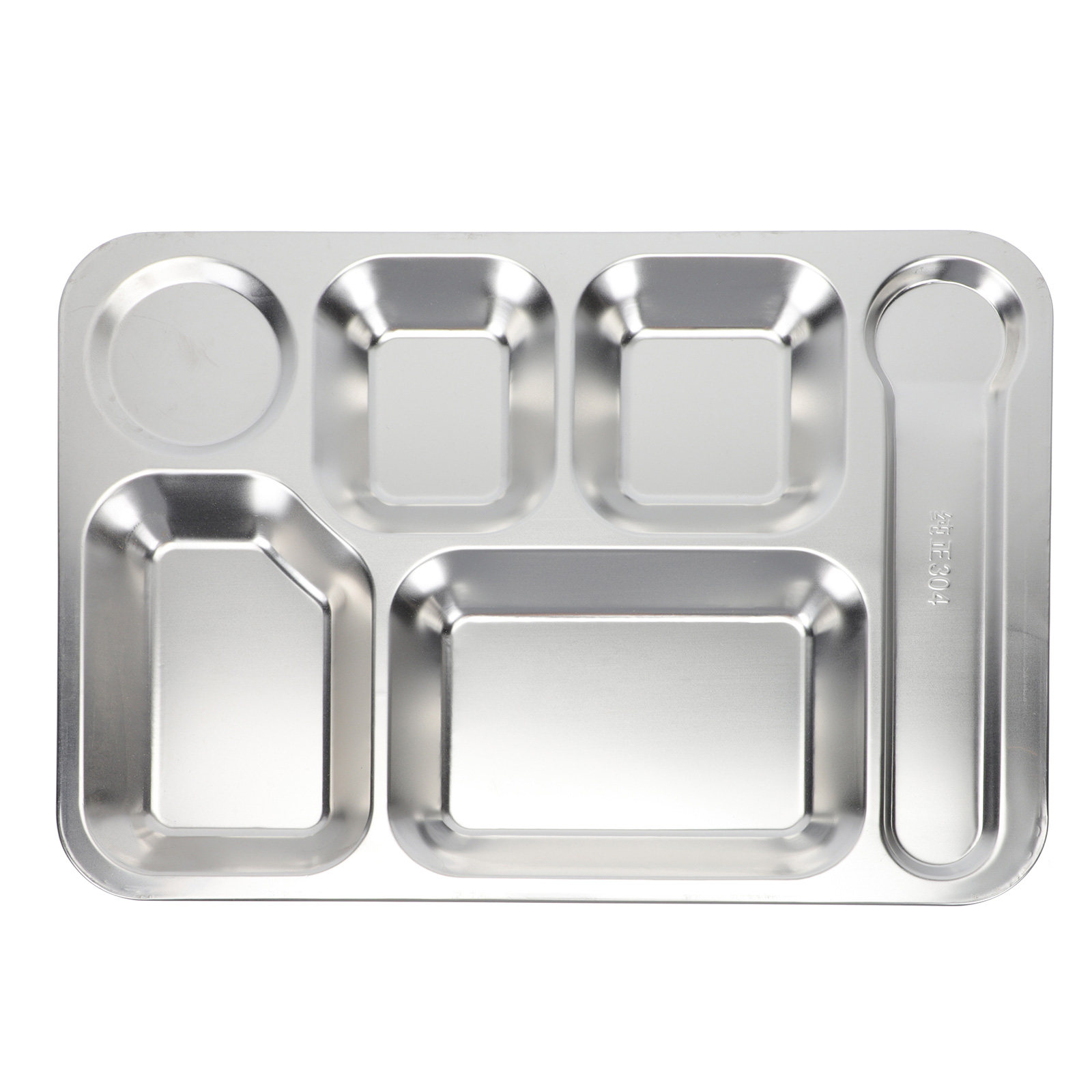 1pc Nampan Makan Stainless Ste - Food Storage Meal Prep ulasan dan harga