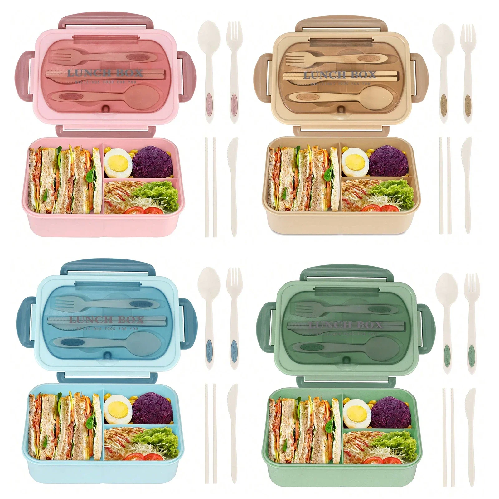Kotak Bento Dewasa dengan 3 Ko - Food Storage Safety ulasan dan harga