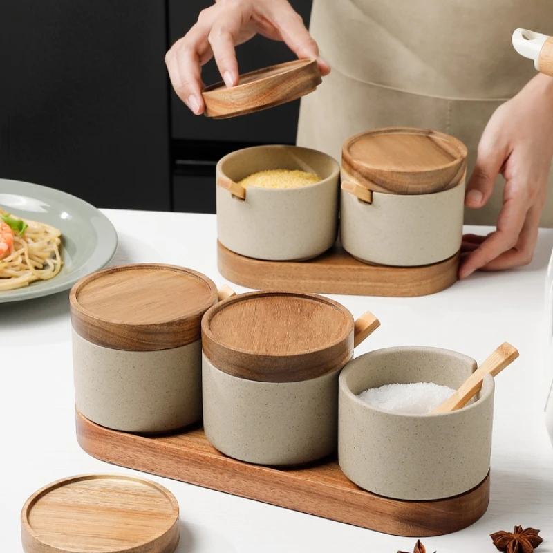 Modern Keramik Bumbu Jar Set G - Food Storage Containers Xl ulasan dan harga