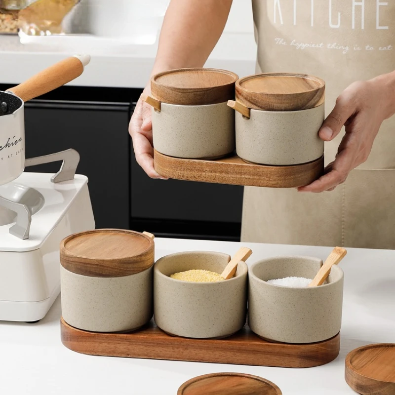 Modern Keramik Bumbu Jar Set G - Food Storage Containers Xl ulasan dan harga