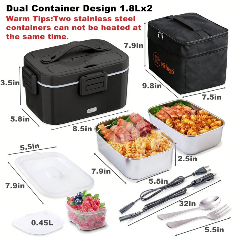 Kotak Makan Listrik Berpemanas - Food Storage Bag Organizer ulasan dan harga