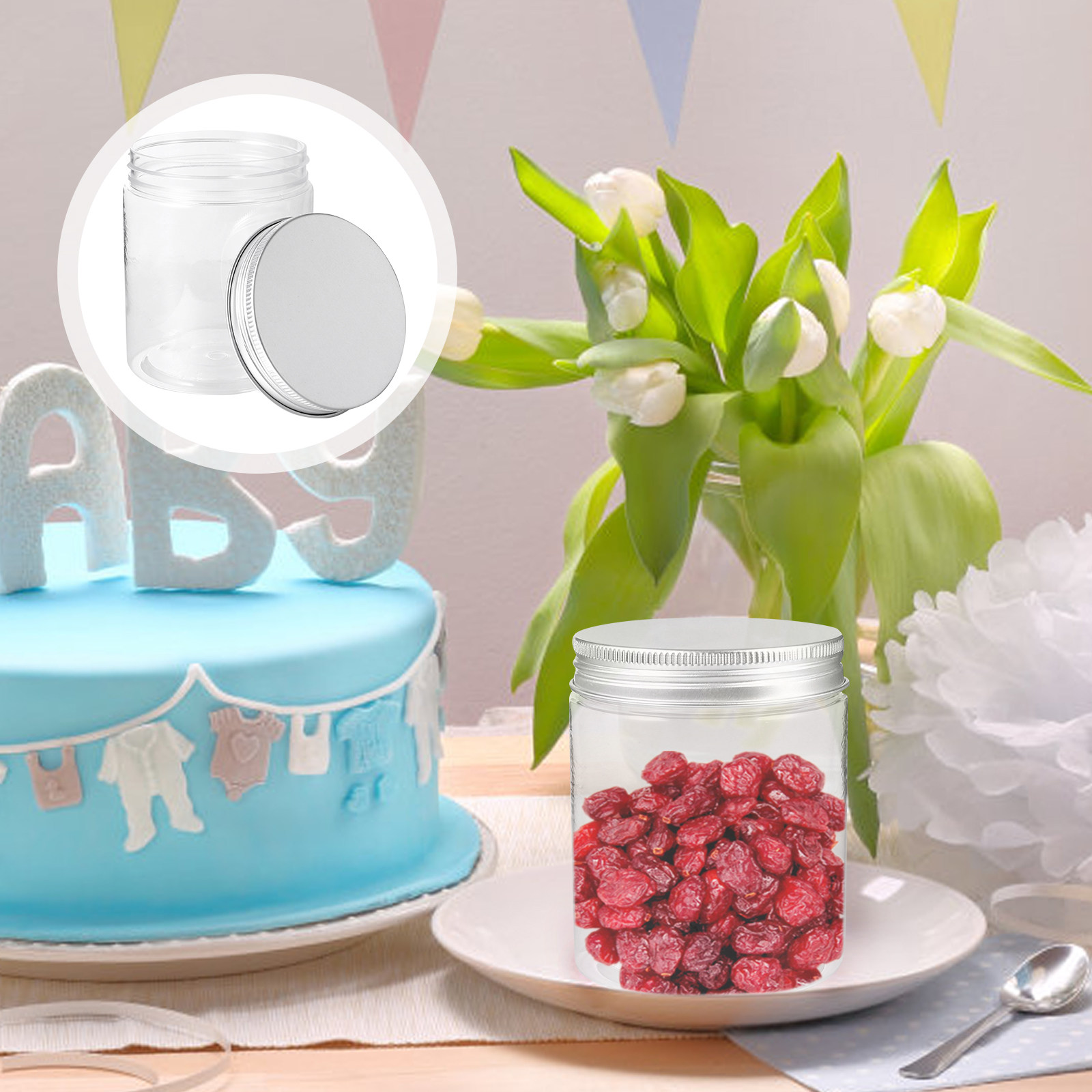 12 Buah Stoples Penyimpanan Pl - Food Storage Jars Plastic ulasan dan harga