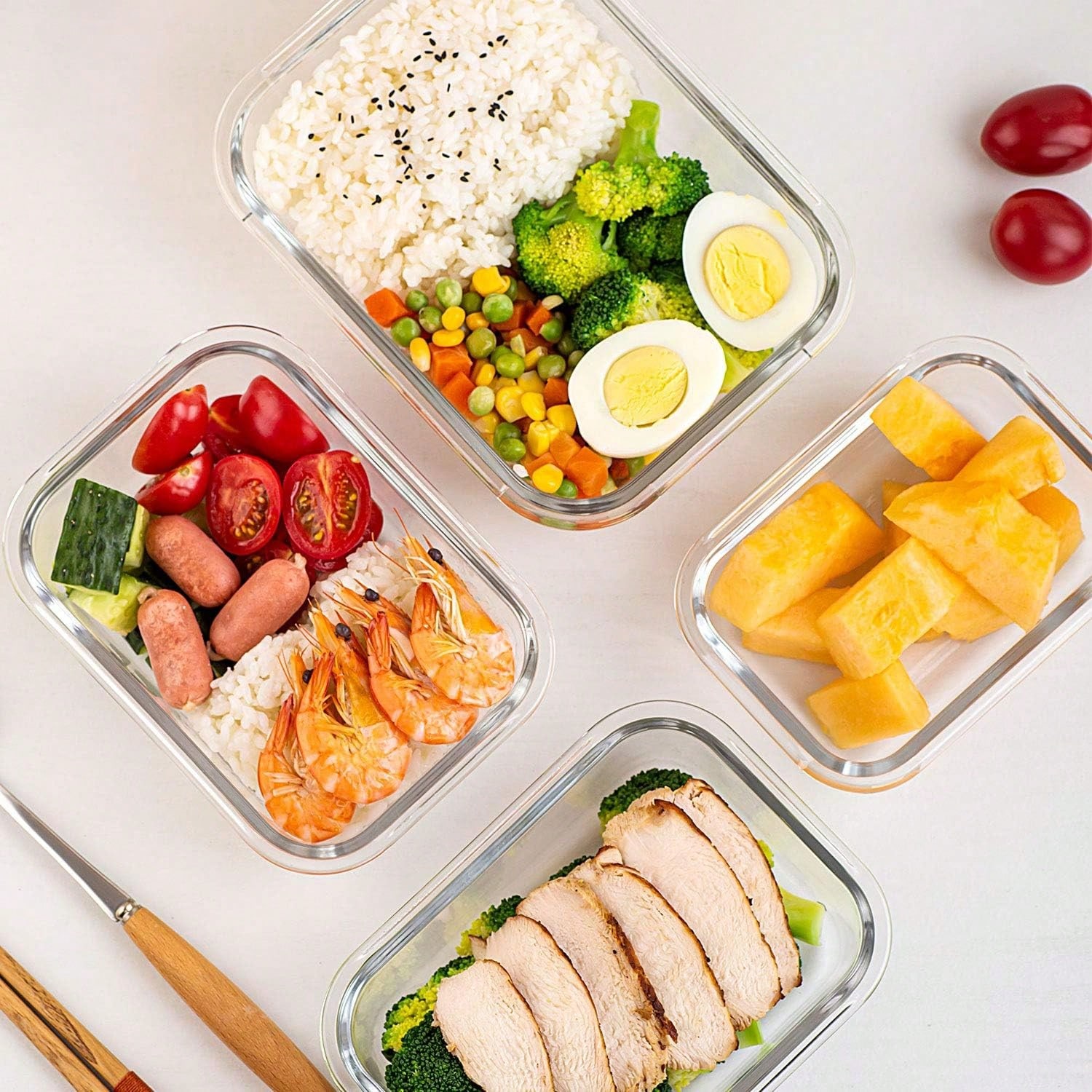 10 Wadah Makanan Kaca, Wadah P - Food Storage Meal Prep ulasan dan harga