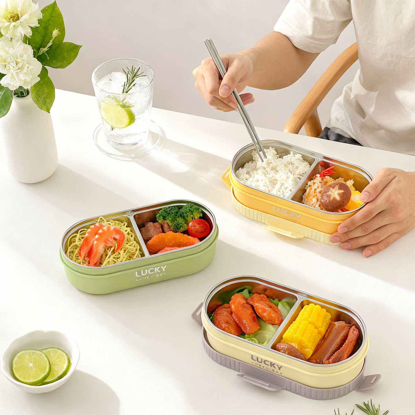 WORTHBUY Kotak Makan Siang Ter - Food Storage Safety ulasan dan harga