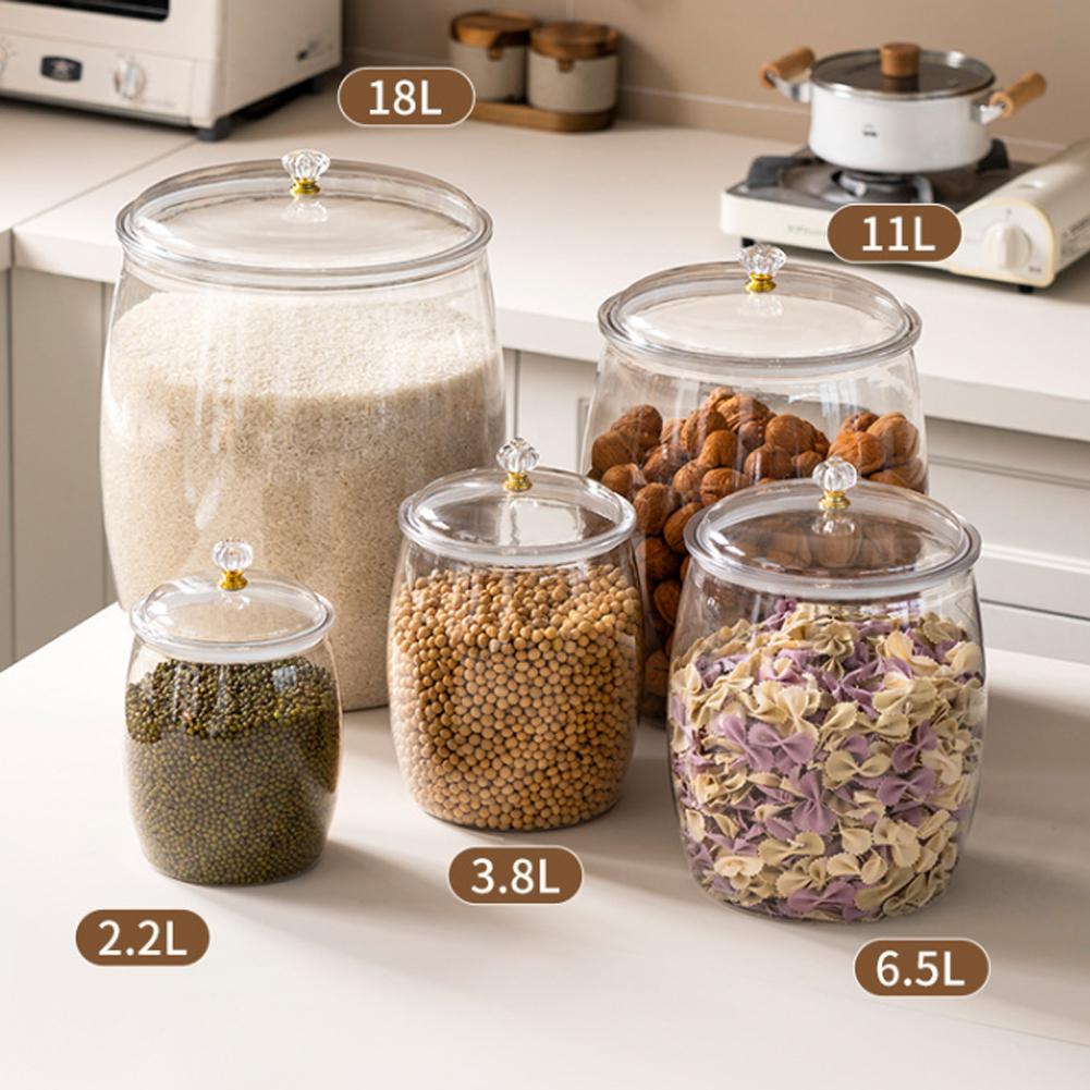 Stoples Plastik Transparan Bes - Food Storage Jars Plastic ulasan dan harga