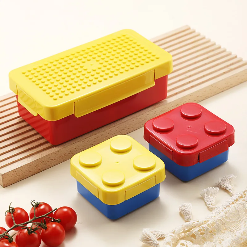 Kotak makan siang blok banguna - Food Storage Building ulasan dan harga