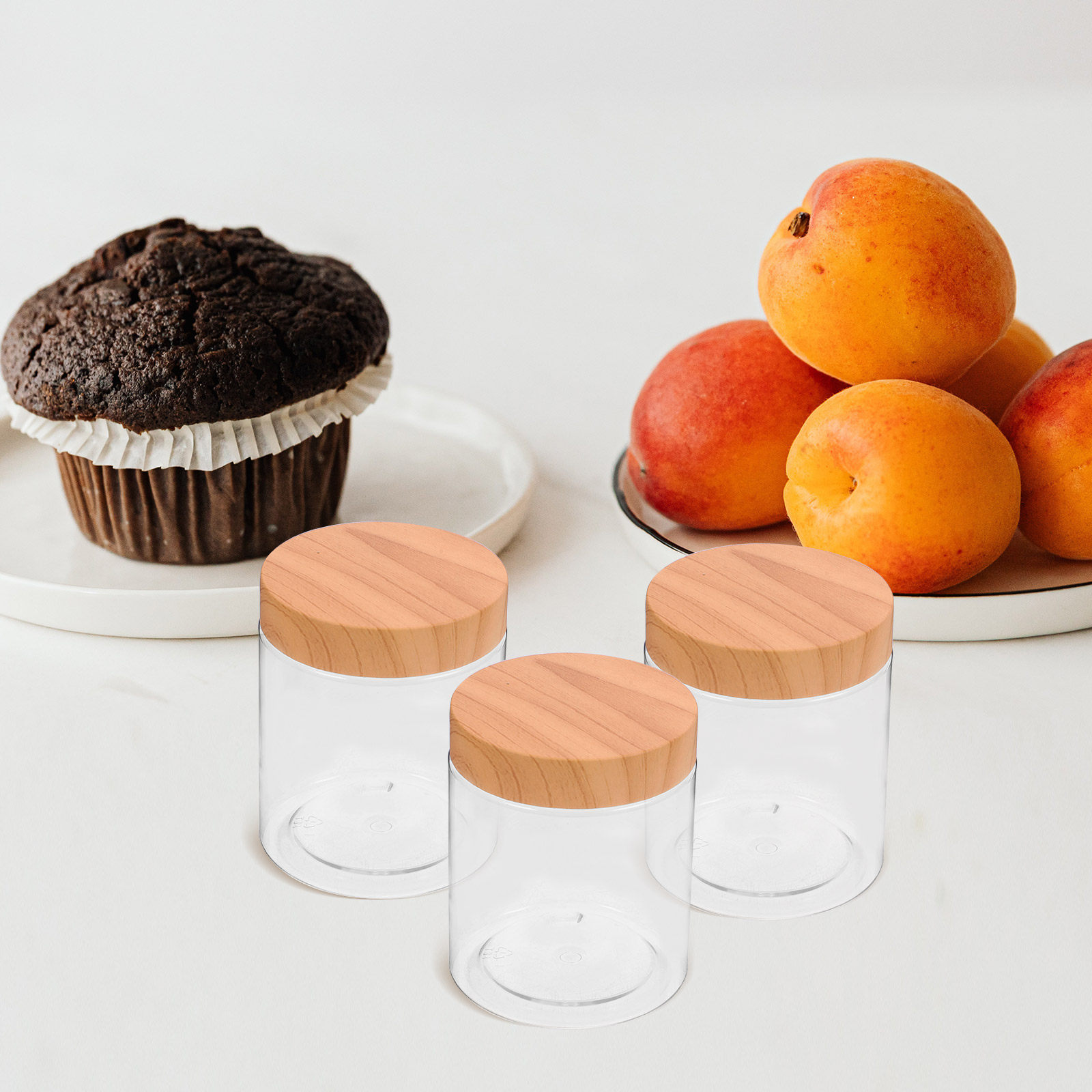 6 Buah Wadah Penyimpanan Dapur - Food Storage Jars Plastic ulasan dan harga