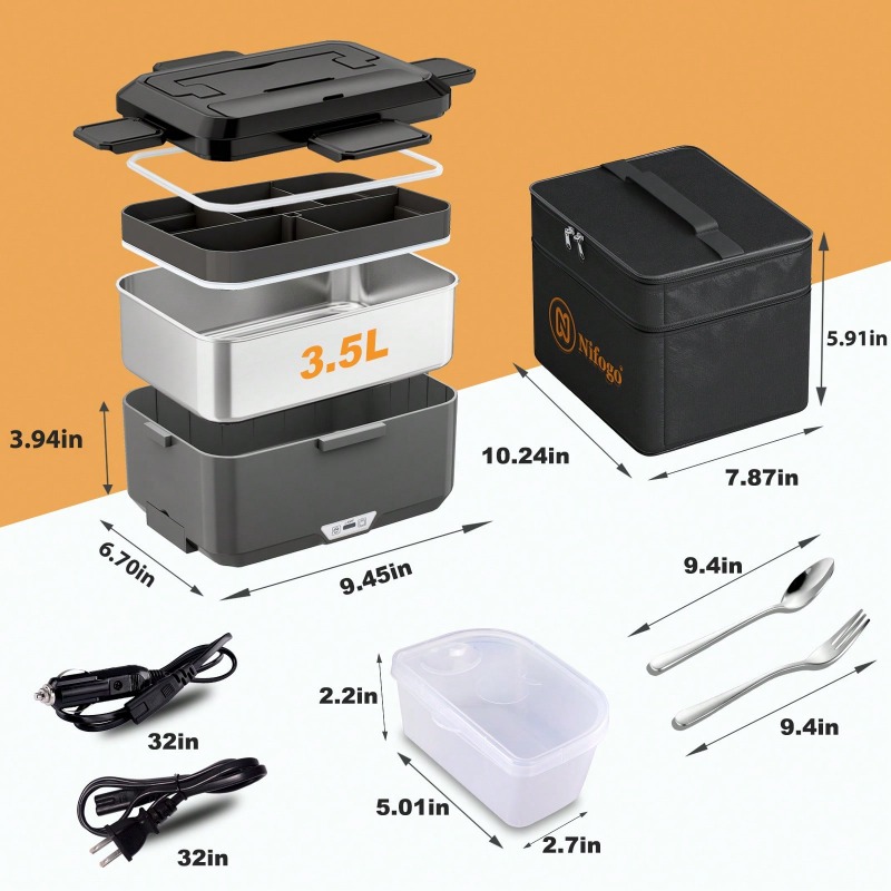 Kotak Makan Listrik Pemanas Ga - Food Storage Bag Organizer ulasan dan harga