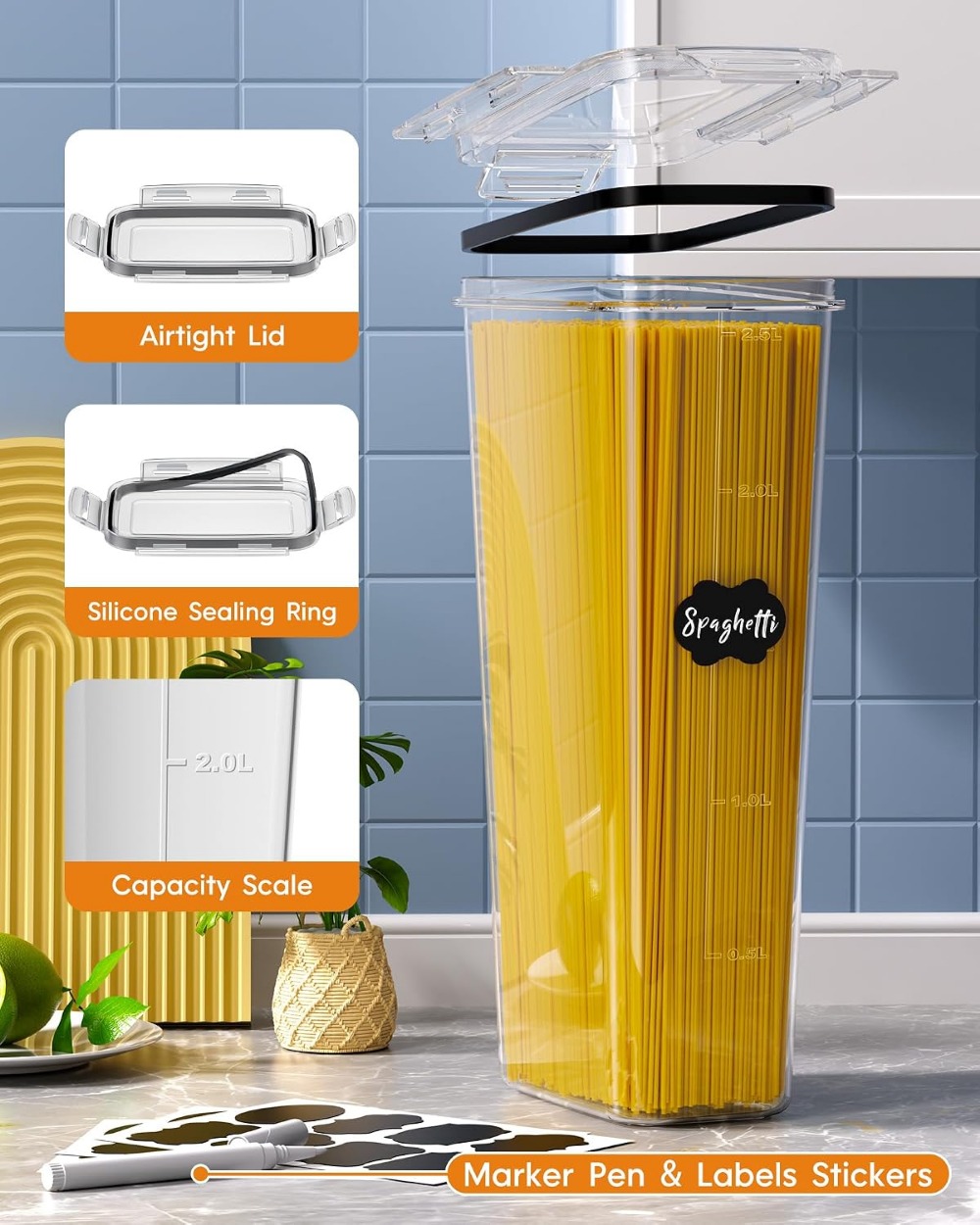 24 PCS Wadah Penyimpanan Makan - Food Storage Canister ulasan dan harga