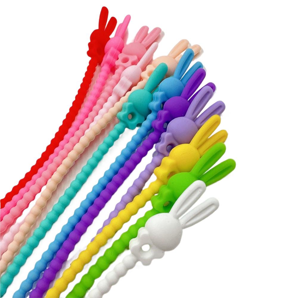 10Pcs Pengatur Kabel Silikon B - Food Storage Bag Organizer ulasan dan harga